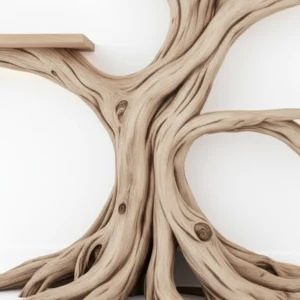 Handcrafted Tree Bookshelf – Ancient Tree Design, Unique Home Decoration2