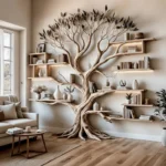 Handcrafted Tree Bookshelf - Ancient Tree Design, Unique Home Decoration