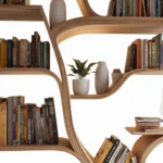 Handcrafted Tree Branch Bookshelf - Handmade Farmhouse Tree Branch Bookshelf