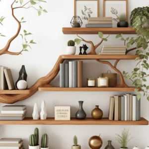Tree Branch Bookshelf – The Essence of Handcrafting & Endless Natural Beauty2