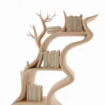 Unique Natural Bookshelf Modern Tree Bookcase Home Decor