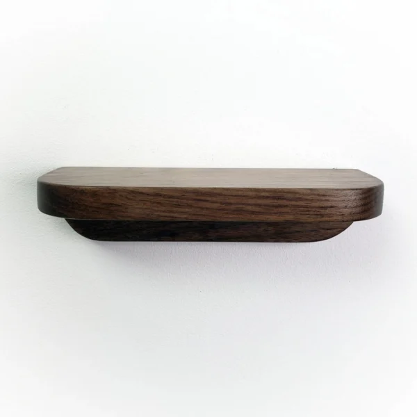 Elegant Floating Magnetic Key Holder Shelf - Solid Hardwood & Minimalist Design
