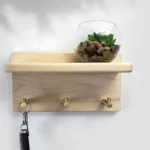 Handcrafted Maple Key Holder - Floating Entryway Shelf and Wall-Mounted Organizer