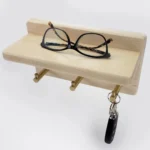 Handcrafted Maple Key Holder - Floating Entryway Shelf and Wall-Mounted Organizer