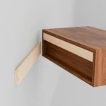 Hidden Magnetic Key Rack Continuous Grain Solid Walnut