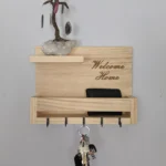 Key Holder Wooden Shelf - Shelf That Holds Your Essentials