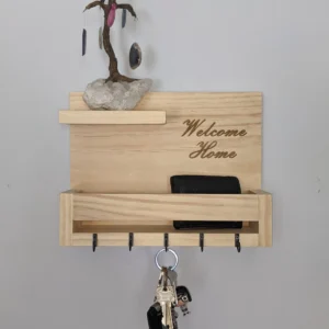 Key Holder Wooden Shelf - Shelf That Holds Your Essentials