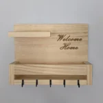 Key Holder Wooden Shelf - Shelf That Holds Your Essentials