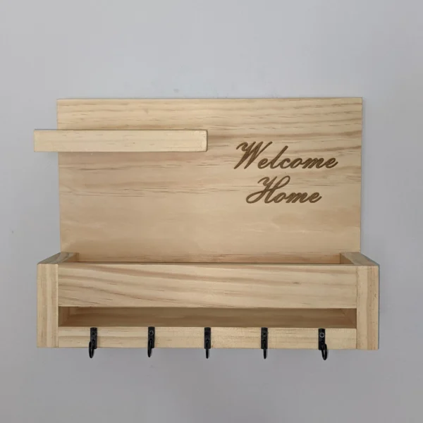 Key Holder Wooden Shelf - Shelf That Holds Your Essentials