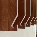 Modern Mail & Key Holder Walnut Wood Entryway Organizer