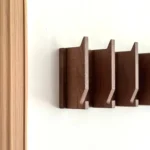 Modern Mail & Key Holder Walnut Wood Entryway Organizer