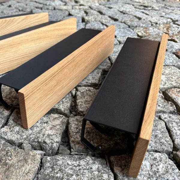 Modern Scandinavian Solid Oak Key Holder & Entryway Organizer